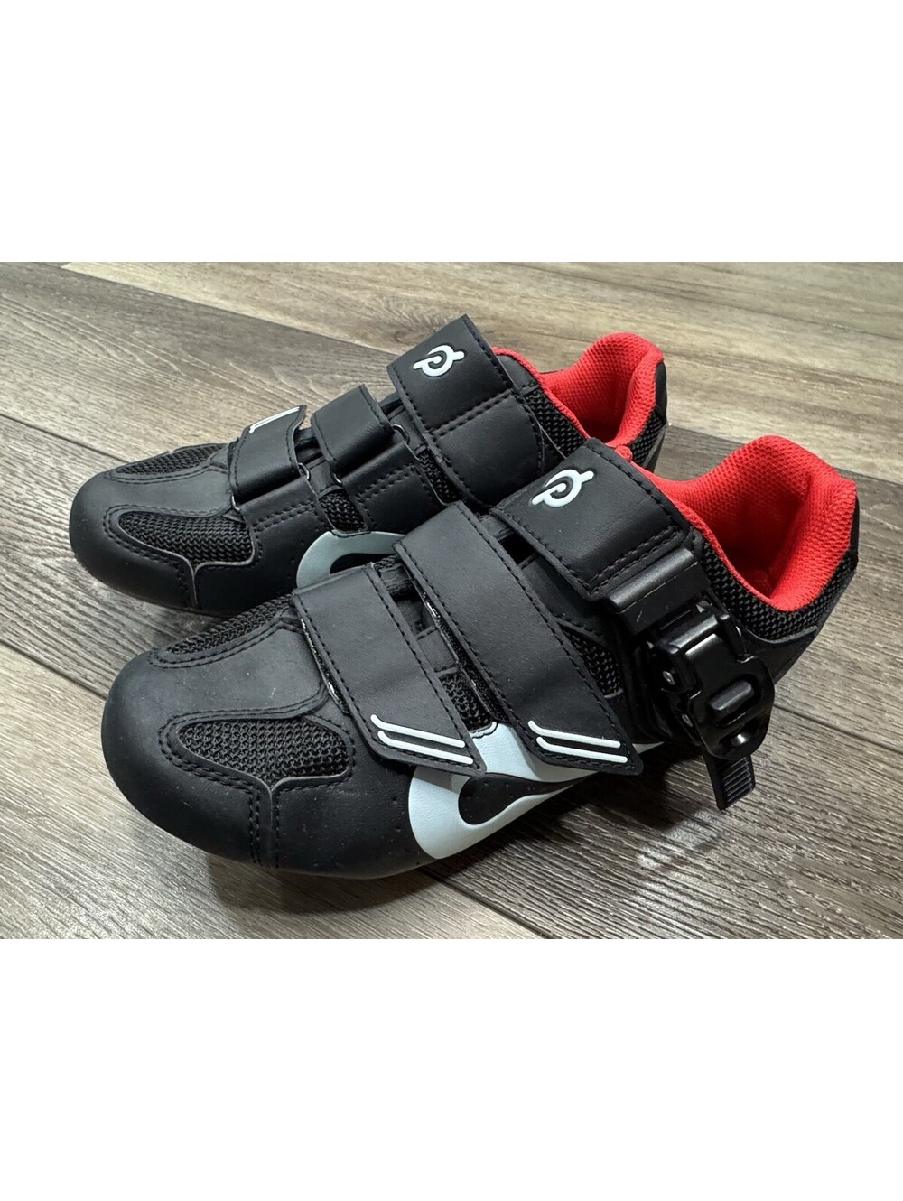 Peloton Size 38 Cycling Black Bike Shoes Hook Loop Women's Size 7 Msrp 125